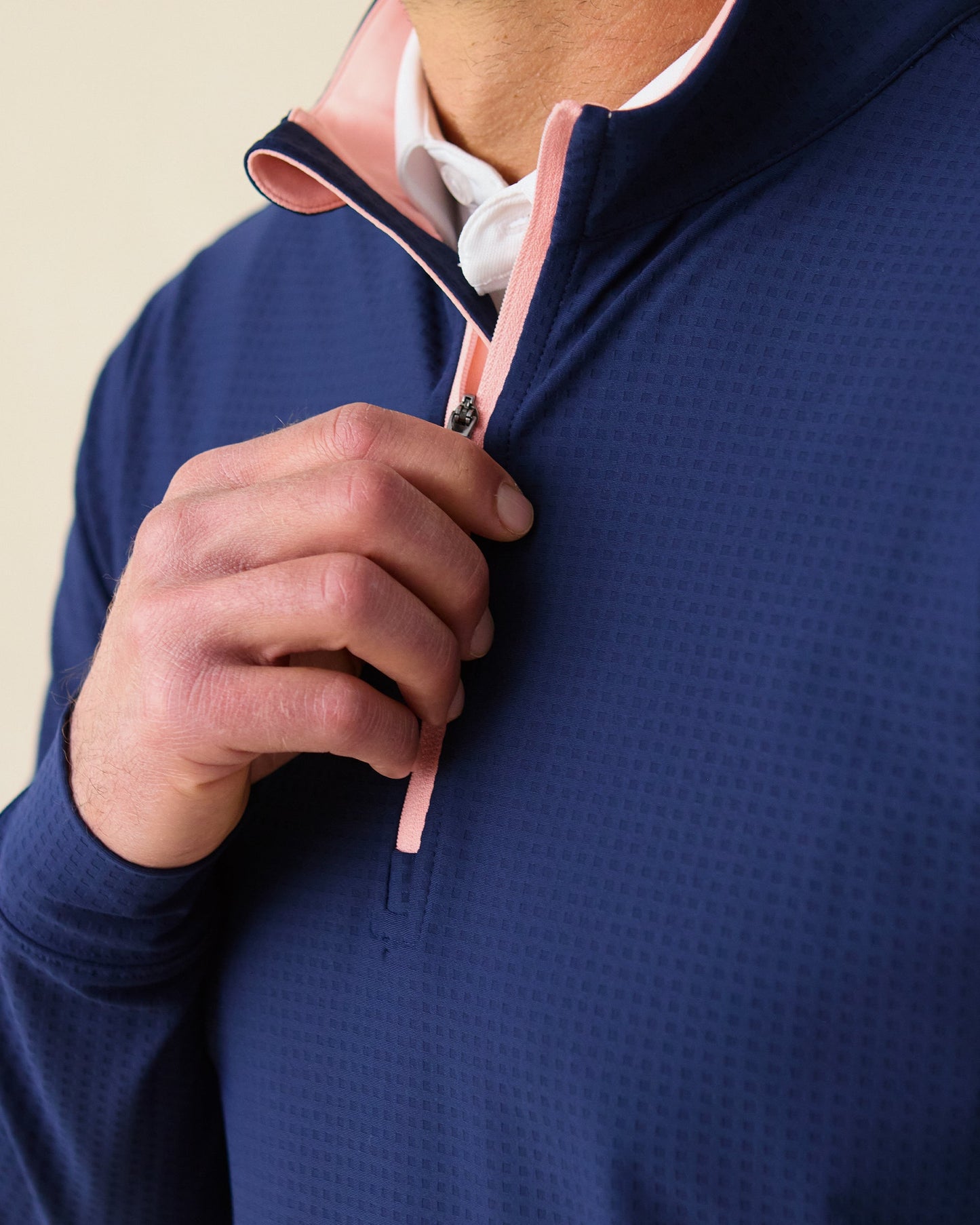 Straight Down Bel Air Quarter Zip - New Indigo