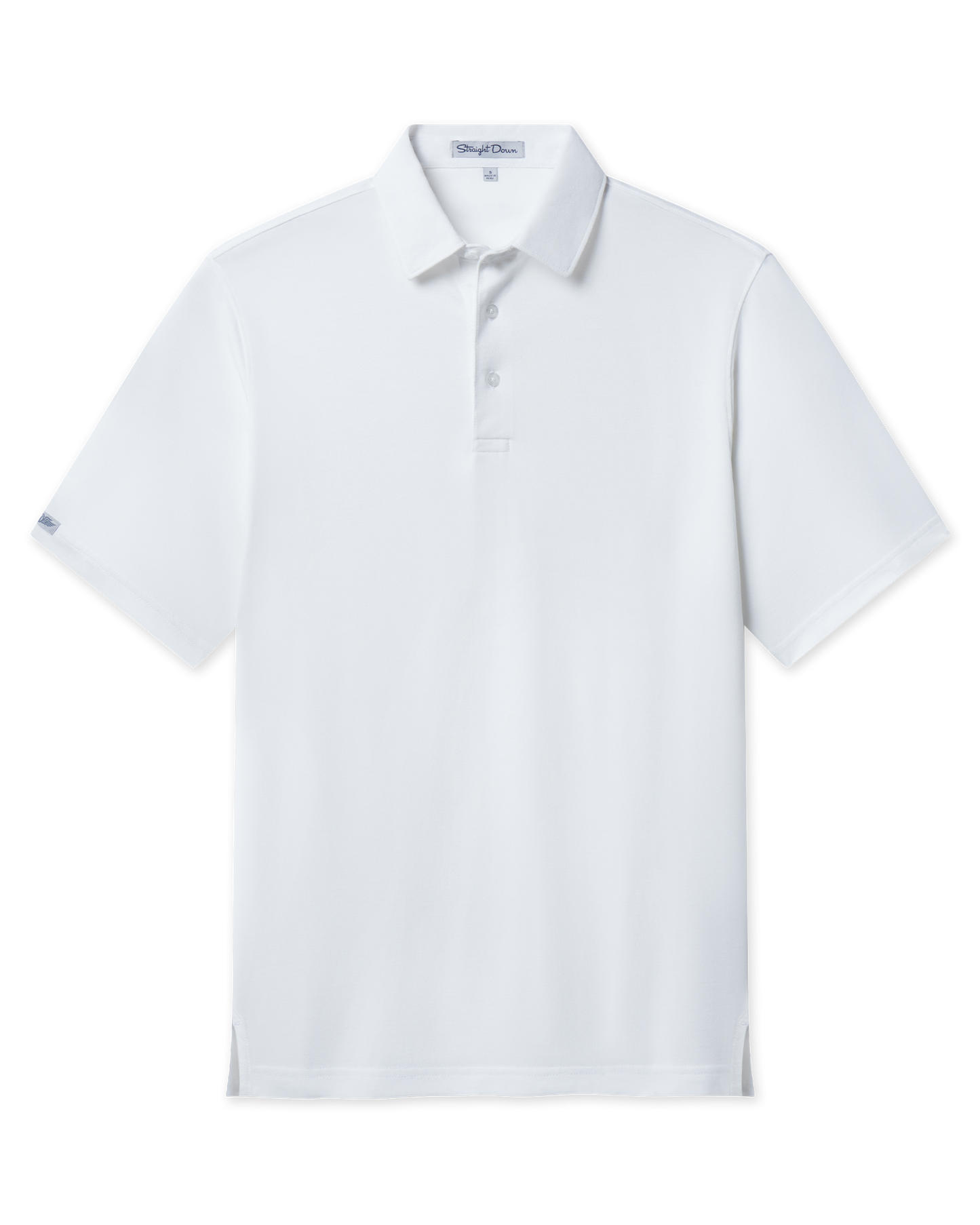 Straight Down Oxford Polo - White