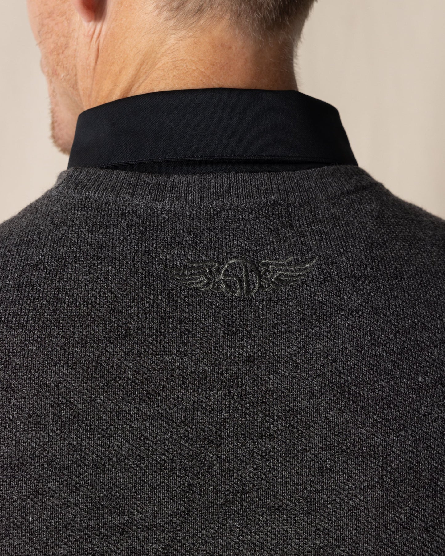 Straight Down Links Crewneck Sweater - Charcoal Heather