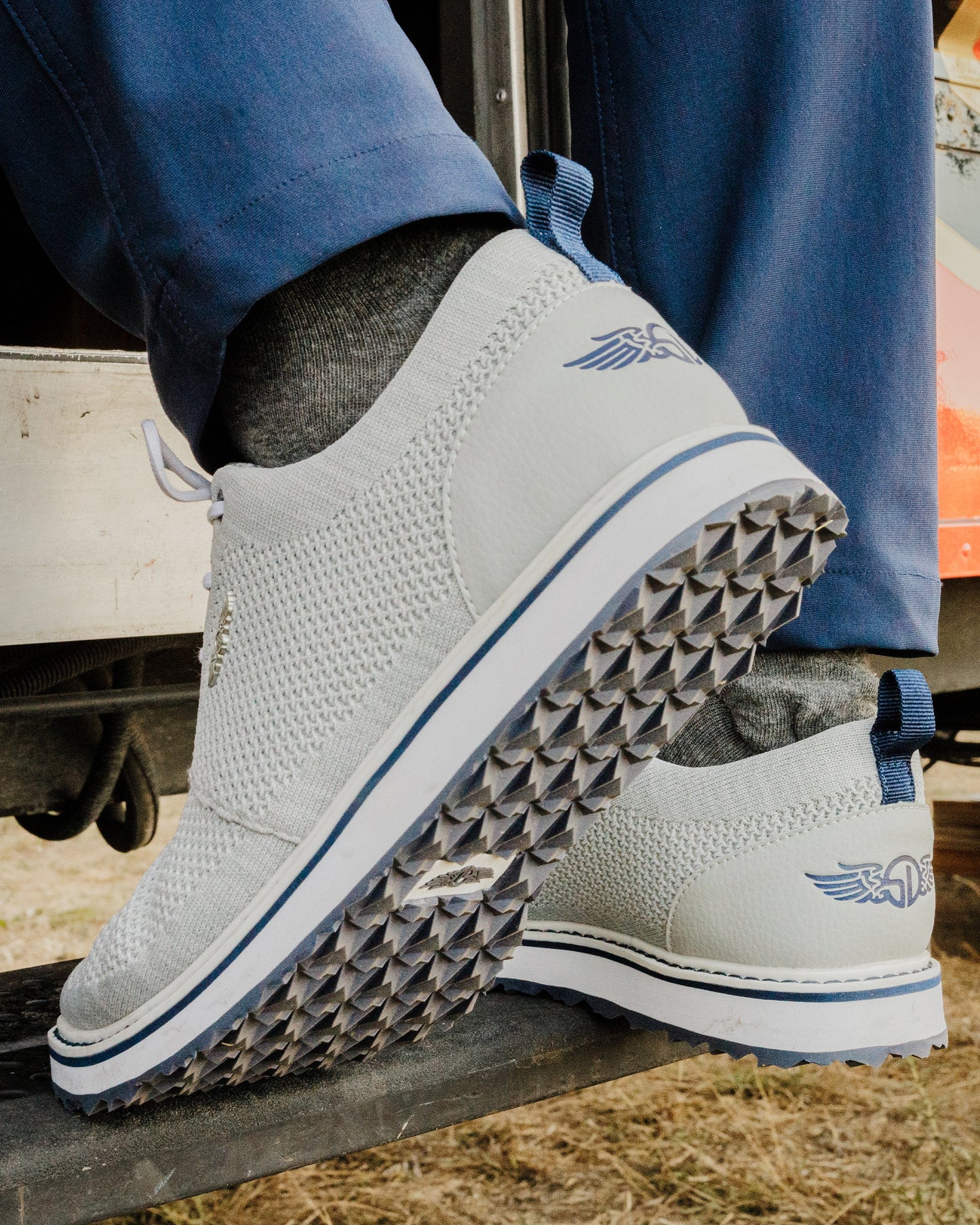 Straight Down Harbour Knit Hybrid Shoe - Silver