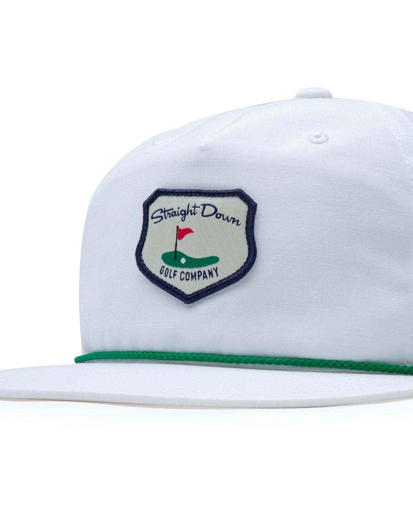 Straight Down Hogan Retro Rope Hat - White
