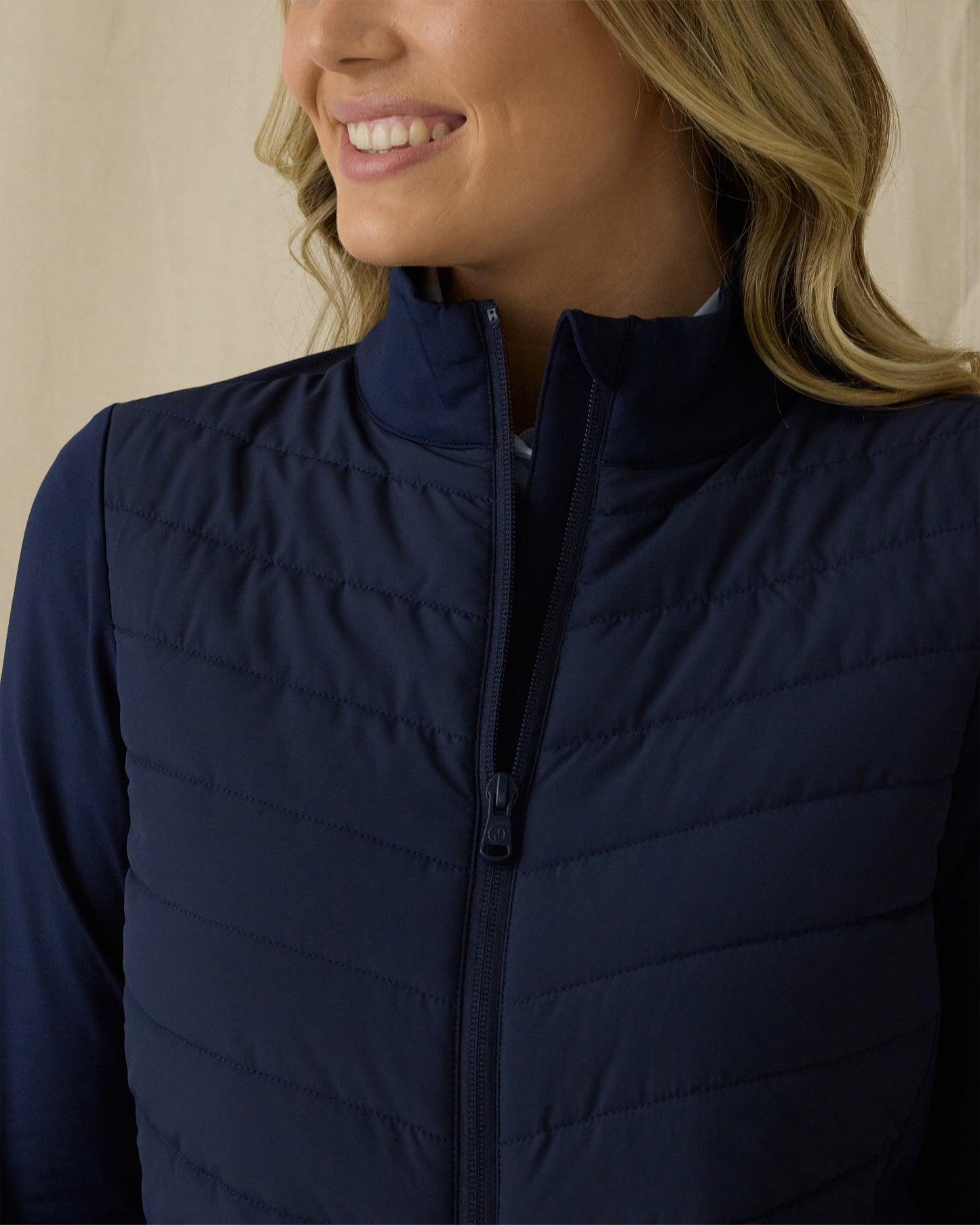 Straight Down Ida Hybrid Jacket - New Indigo