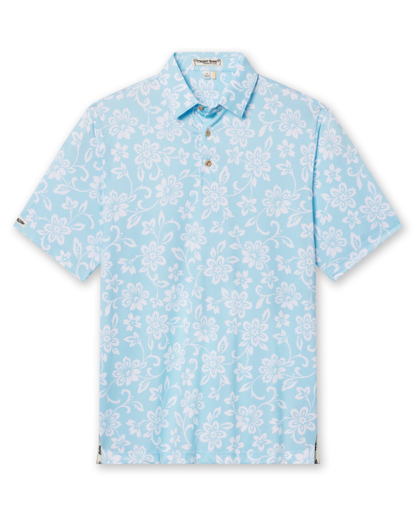 Straight Down Napali Coast Polo - Gemstone