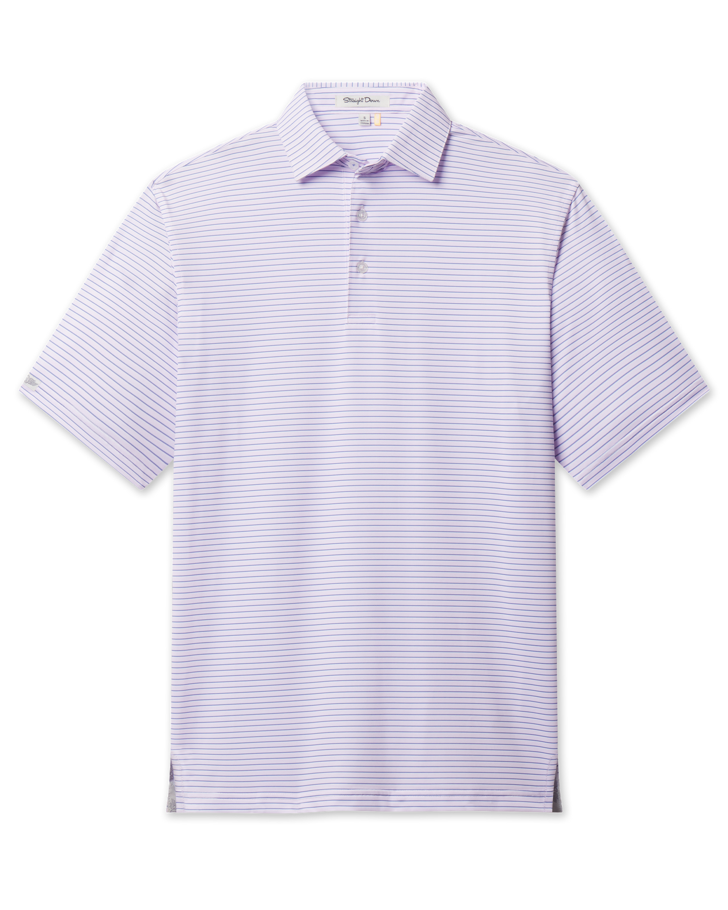 Straight Down Channel Stripe Polo - Lilac / Tidal