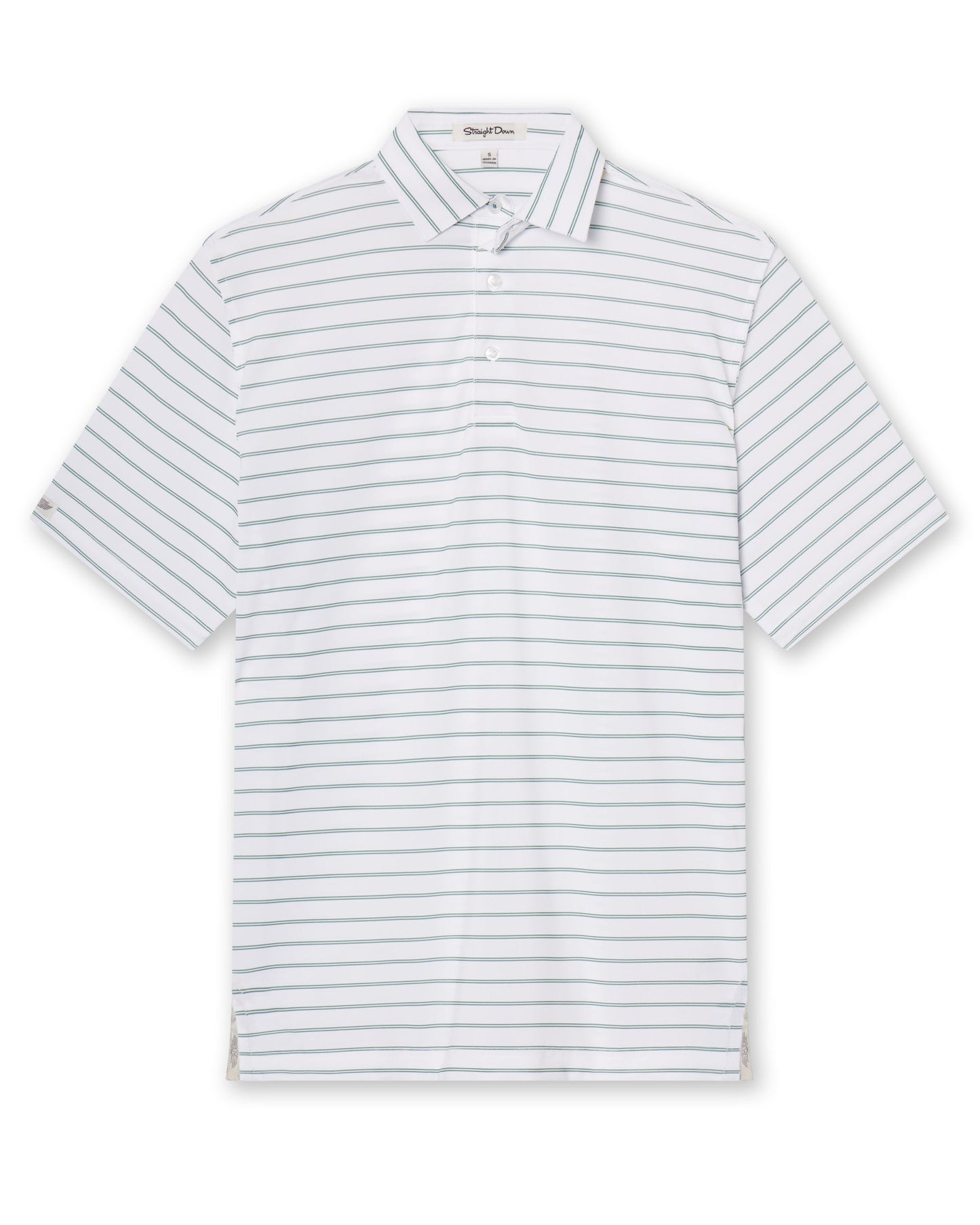 Straight Down Quintero Stripe Polo - Sage