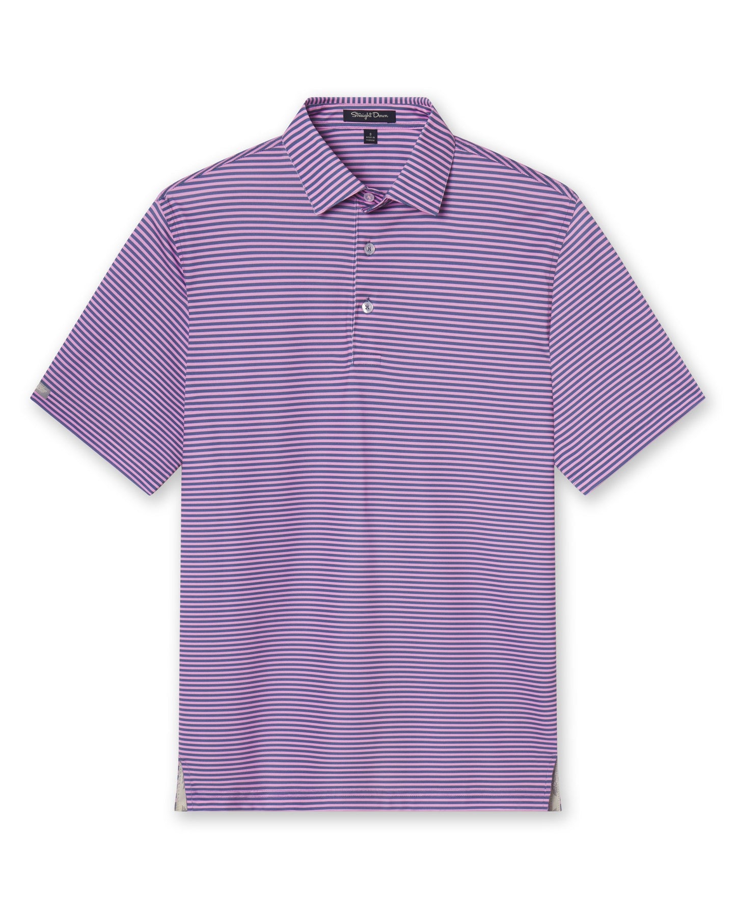 Straight Down Del Mar Stripe Polo - Pink Floyd / Moonlight