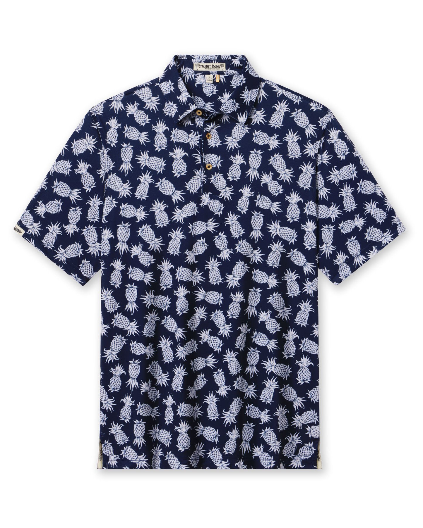 Straight Down Pineapple Express Polo - New Indigo