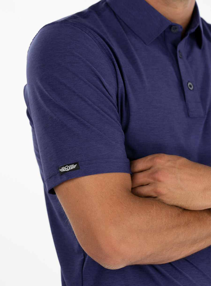 Straight Down Dodge Polo - Dark Indigo