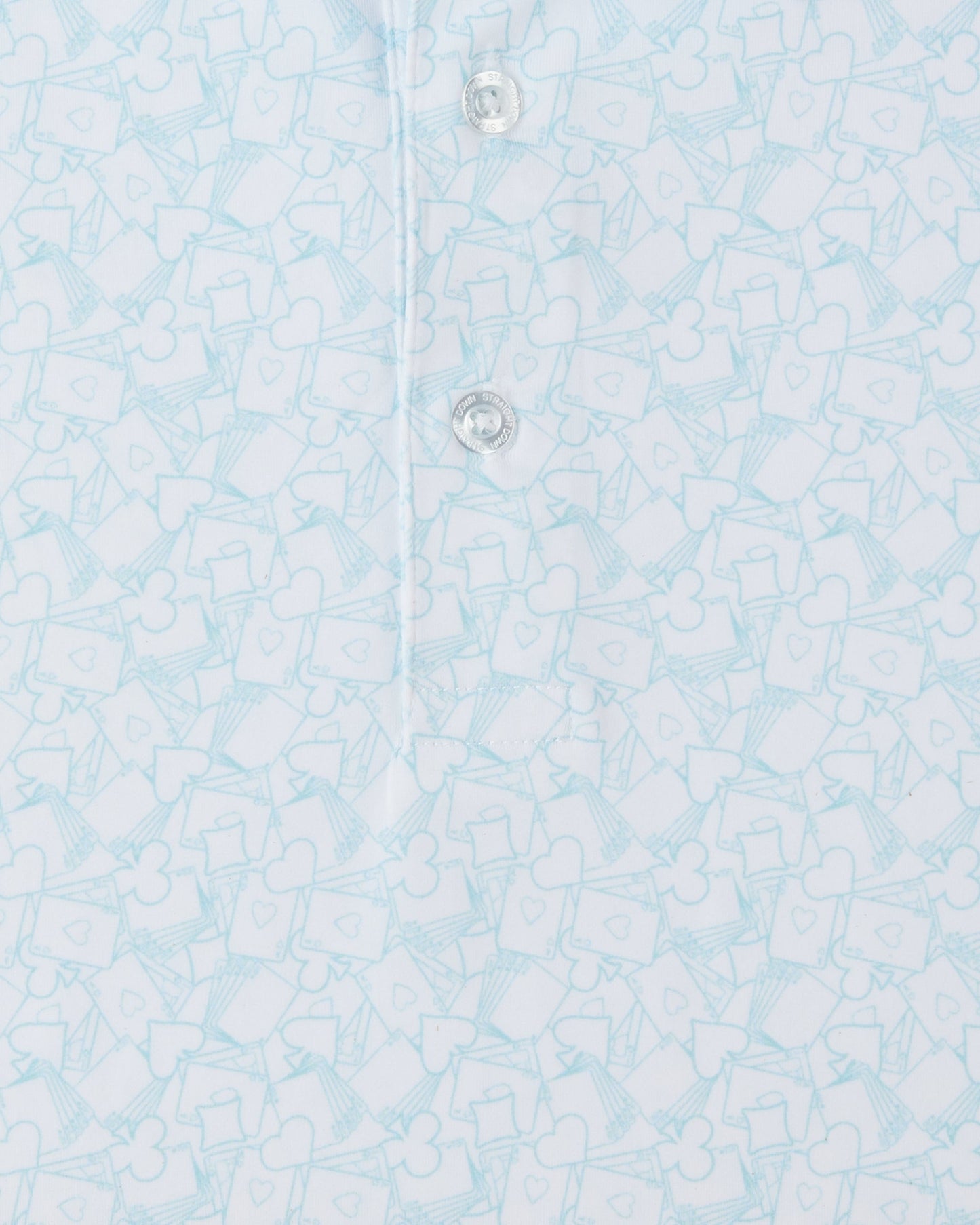 Straight Down Gambler Polo - Green Stone