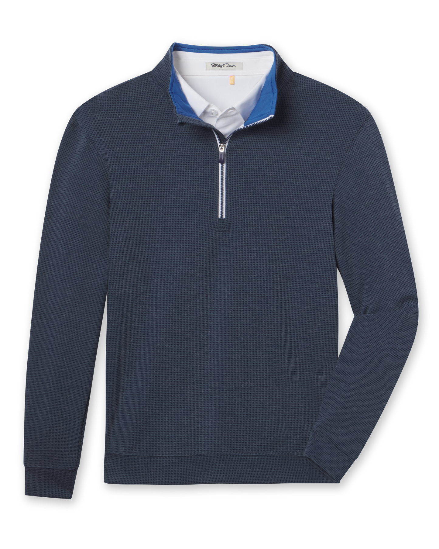 Straight Down Warren Quarter Zip - New Indigo / Cobalt