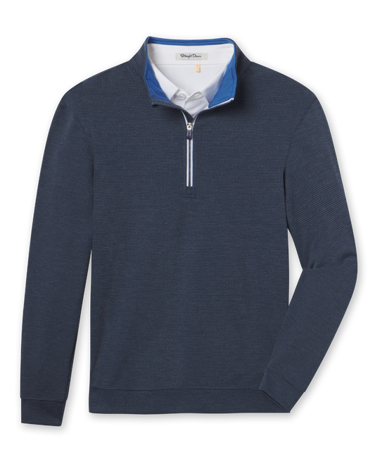 Straight Down Warren Quarter Zip - New Indigo / Cobalt