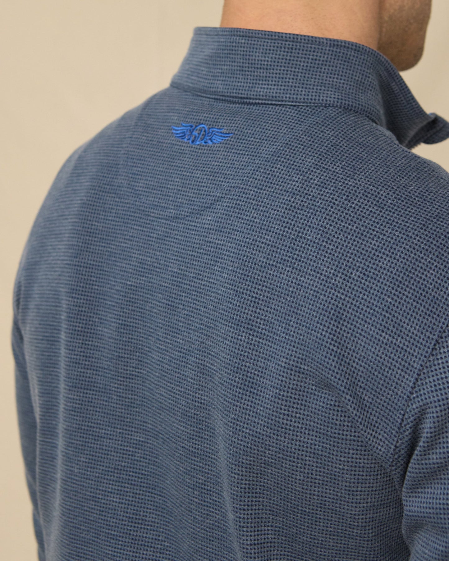 Straight Down Warren Quarter Zip - New Indigo / Cobalt