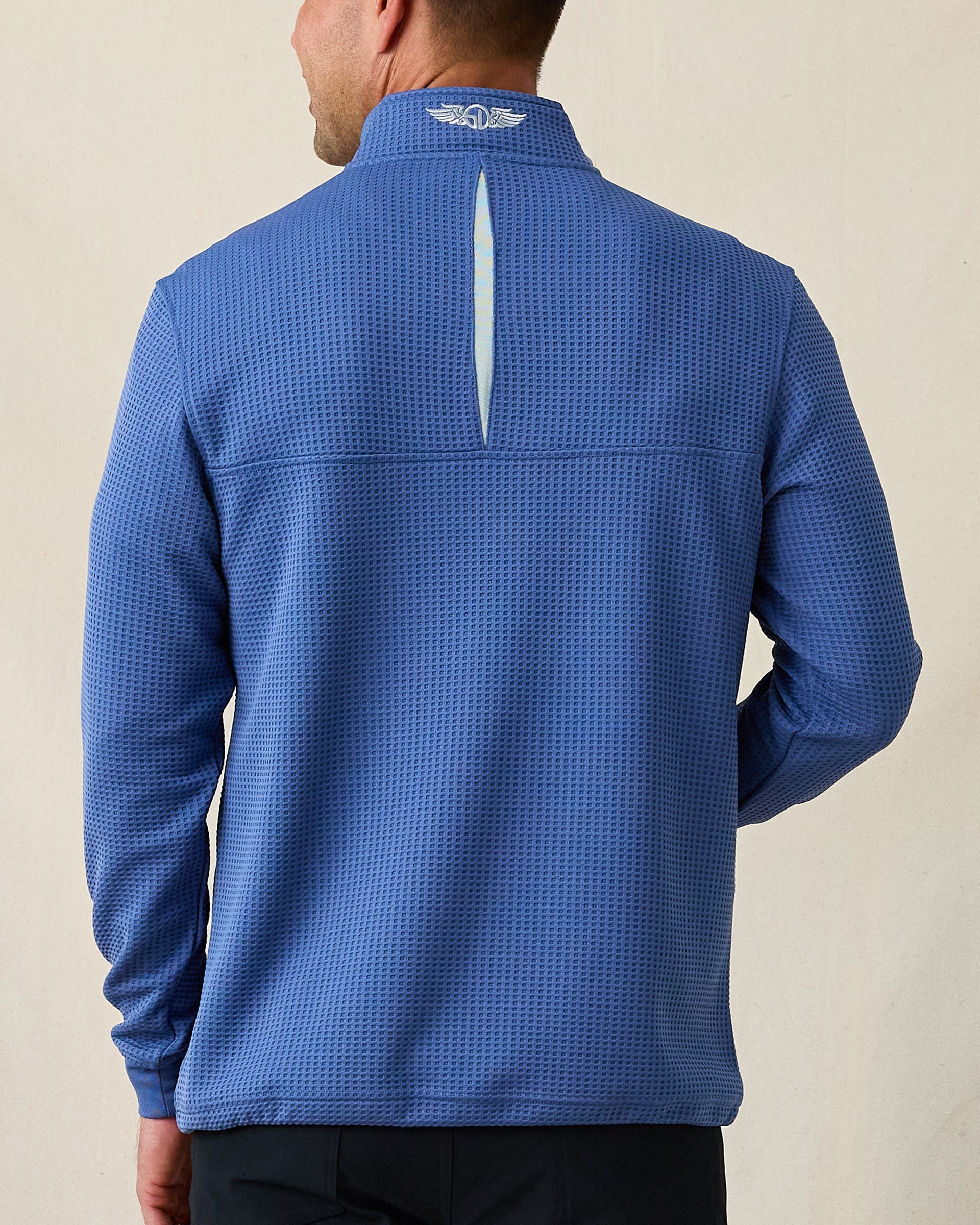 Straight Down Optic Quarter Zip - Moonlight