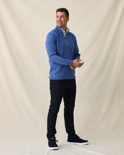 Straight Down Optic Quarter Zip - Moonlight