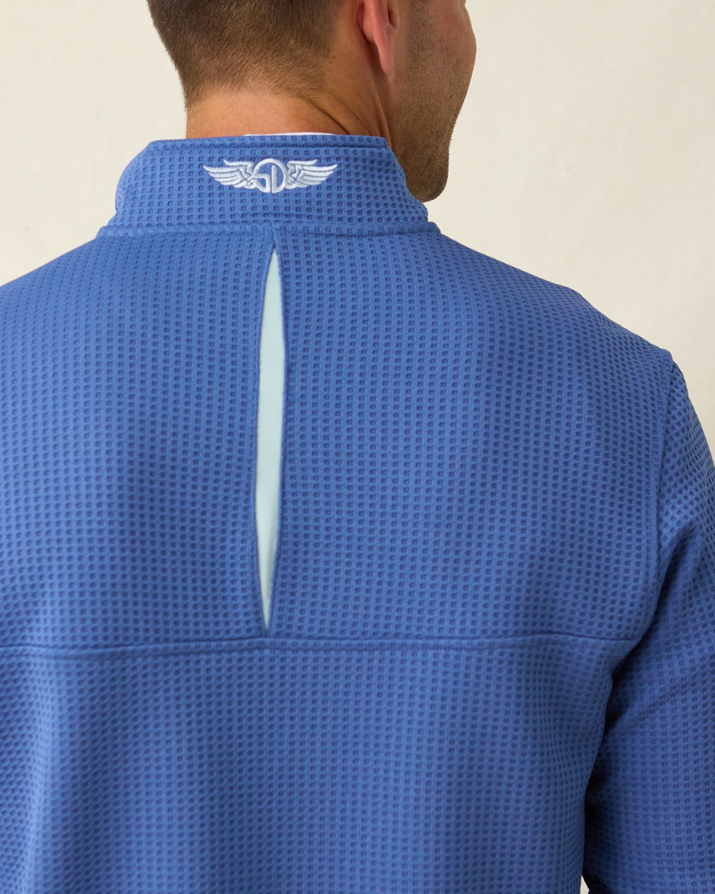 Straight Down Optic Quarter Zip - Moonlight