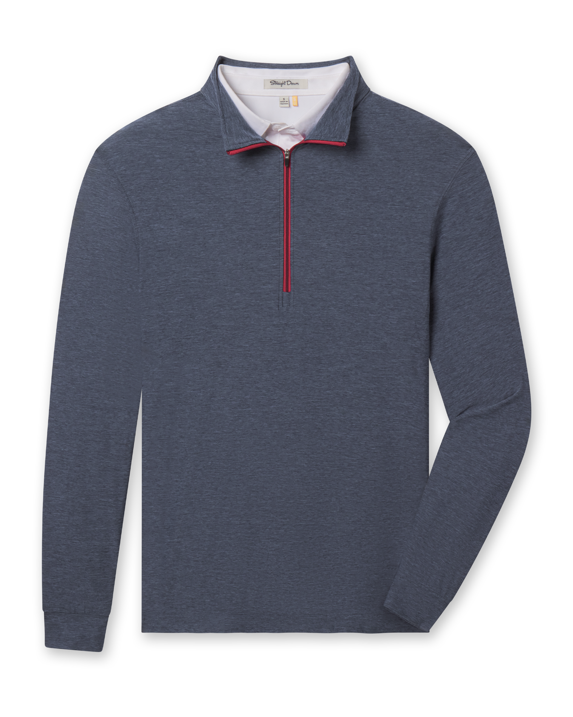 Straight Down Crusher Quarter Zip - New Indigo