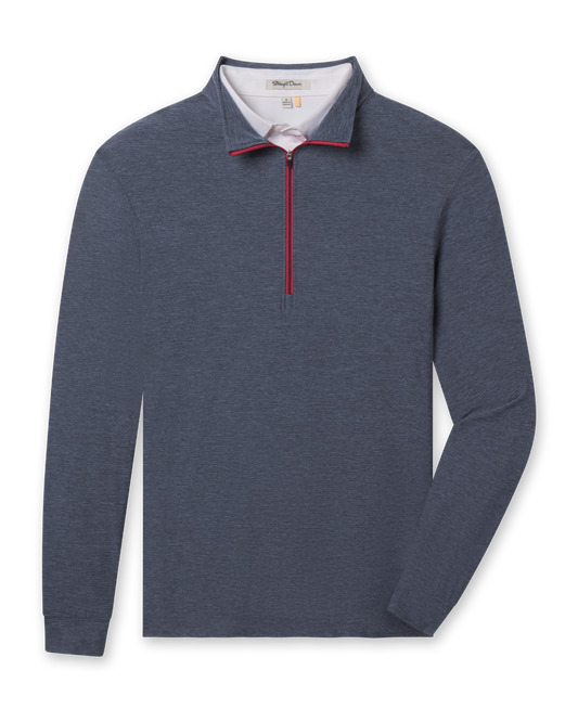 Straight Down Crusher Quarter Zip - New Indigo