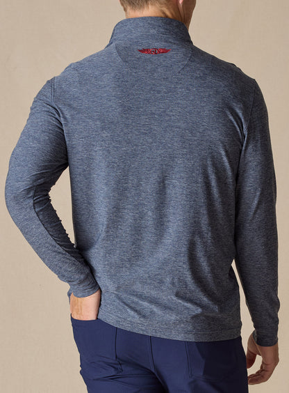 Straight Down Crusher Quarter Zip - New Indigo