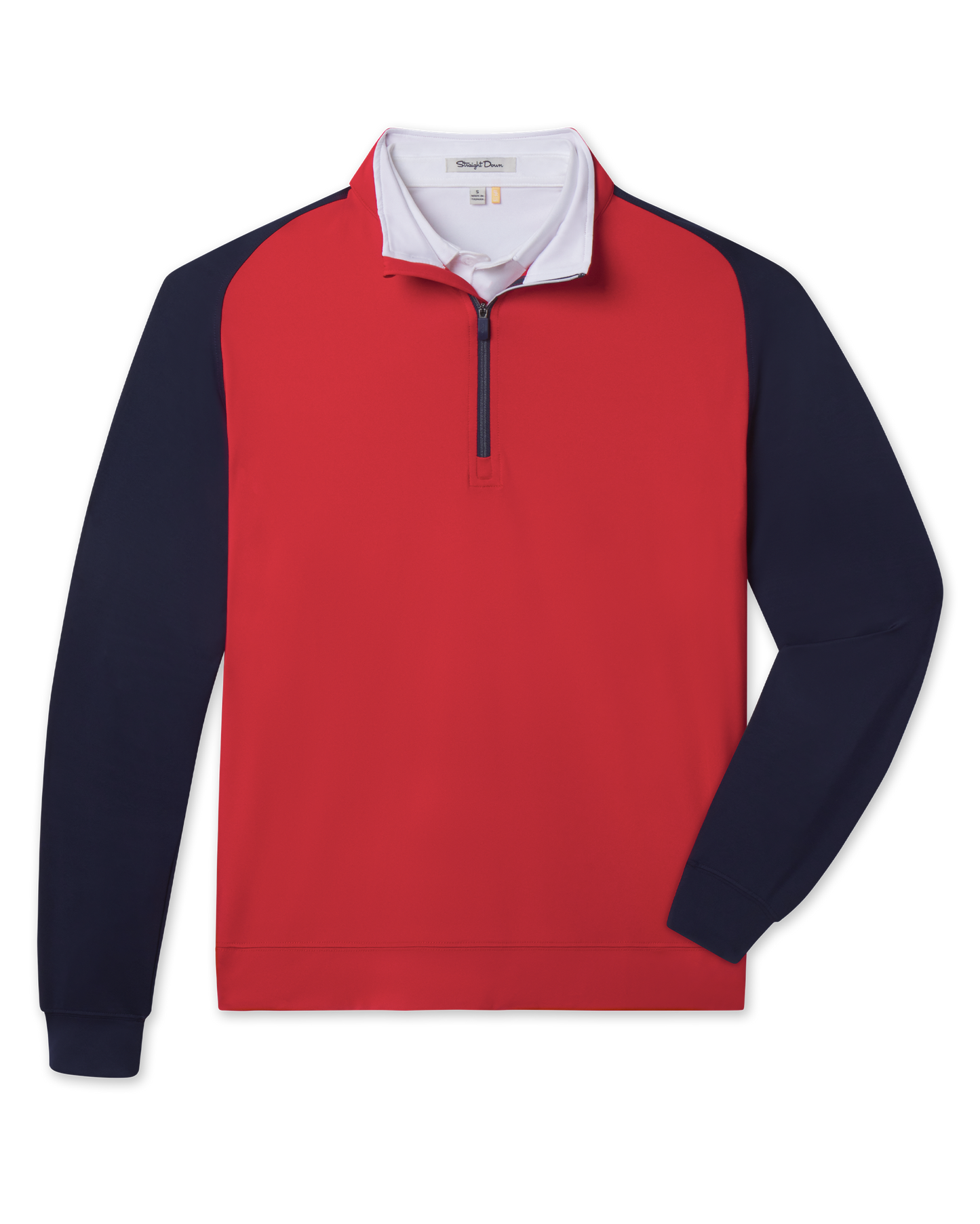 Straight Down Falcon Quarter Zip - Flag Red