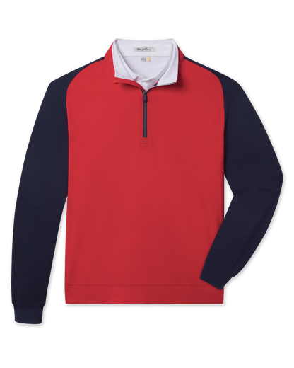 Straight Down Falcon Quarter Zip - Flag Red