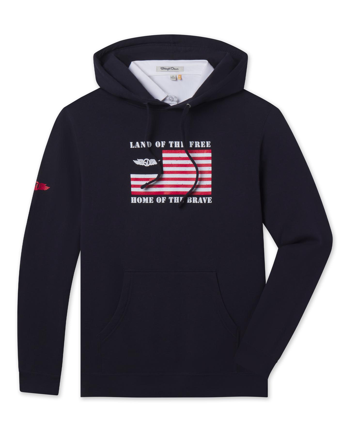 Straight Down Freedom Hoodie - Navy