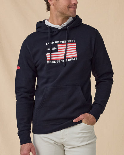 Straight Down Freedom Hoodie - Navy