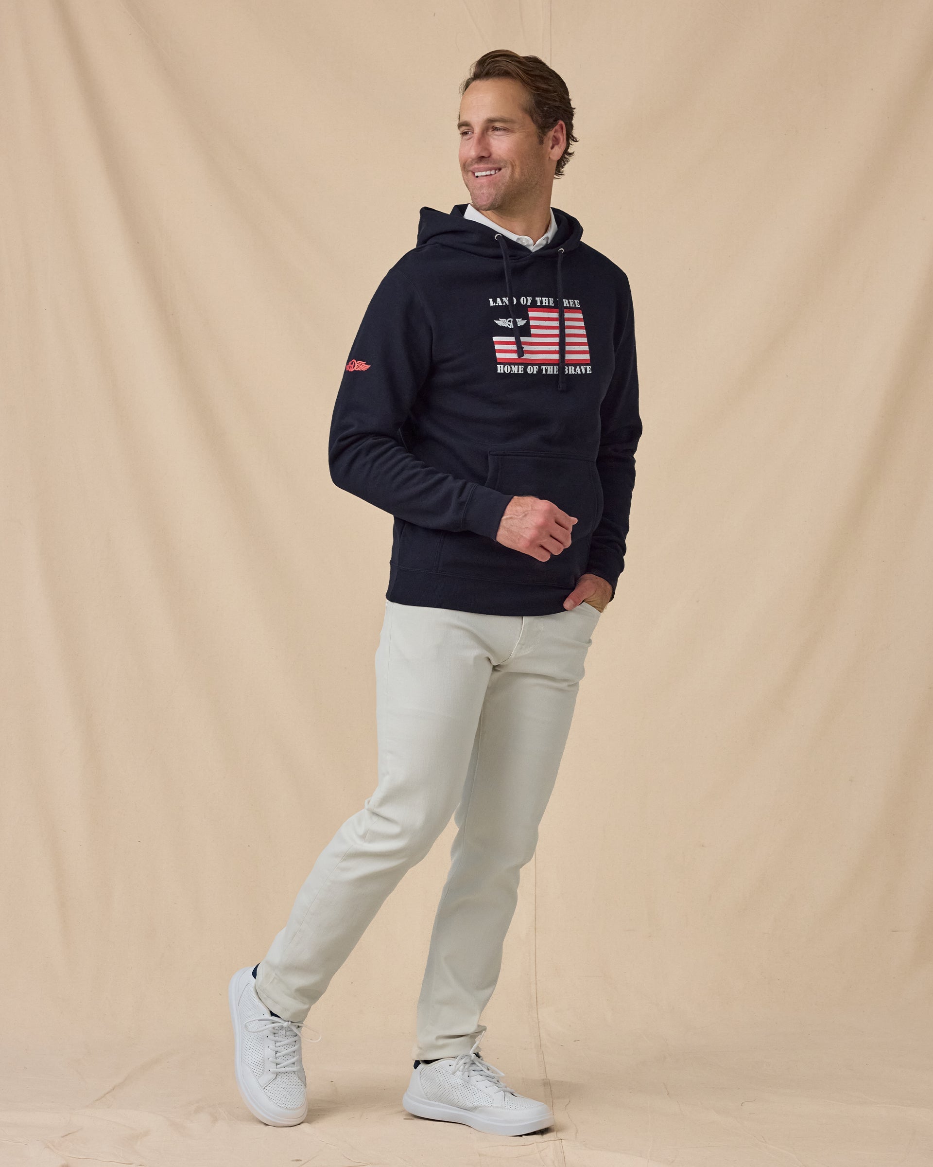 Straight Down Freedom Hoodie - Navy