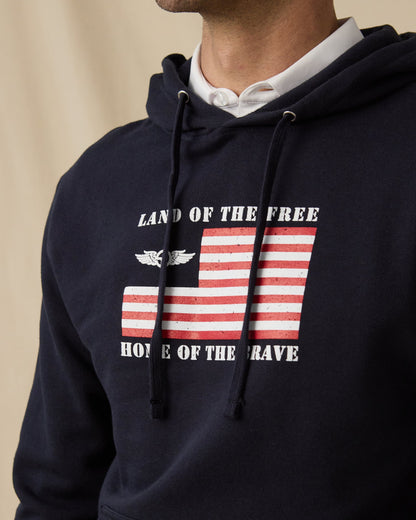 Straight Down Freedom Hoodie - Navy