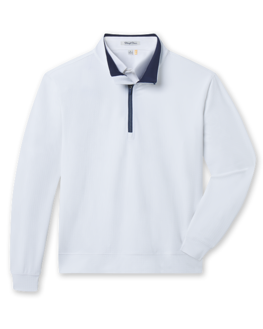 Straight Down Bel Air Quarter Zip - White / New Indigo