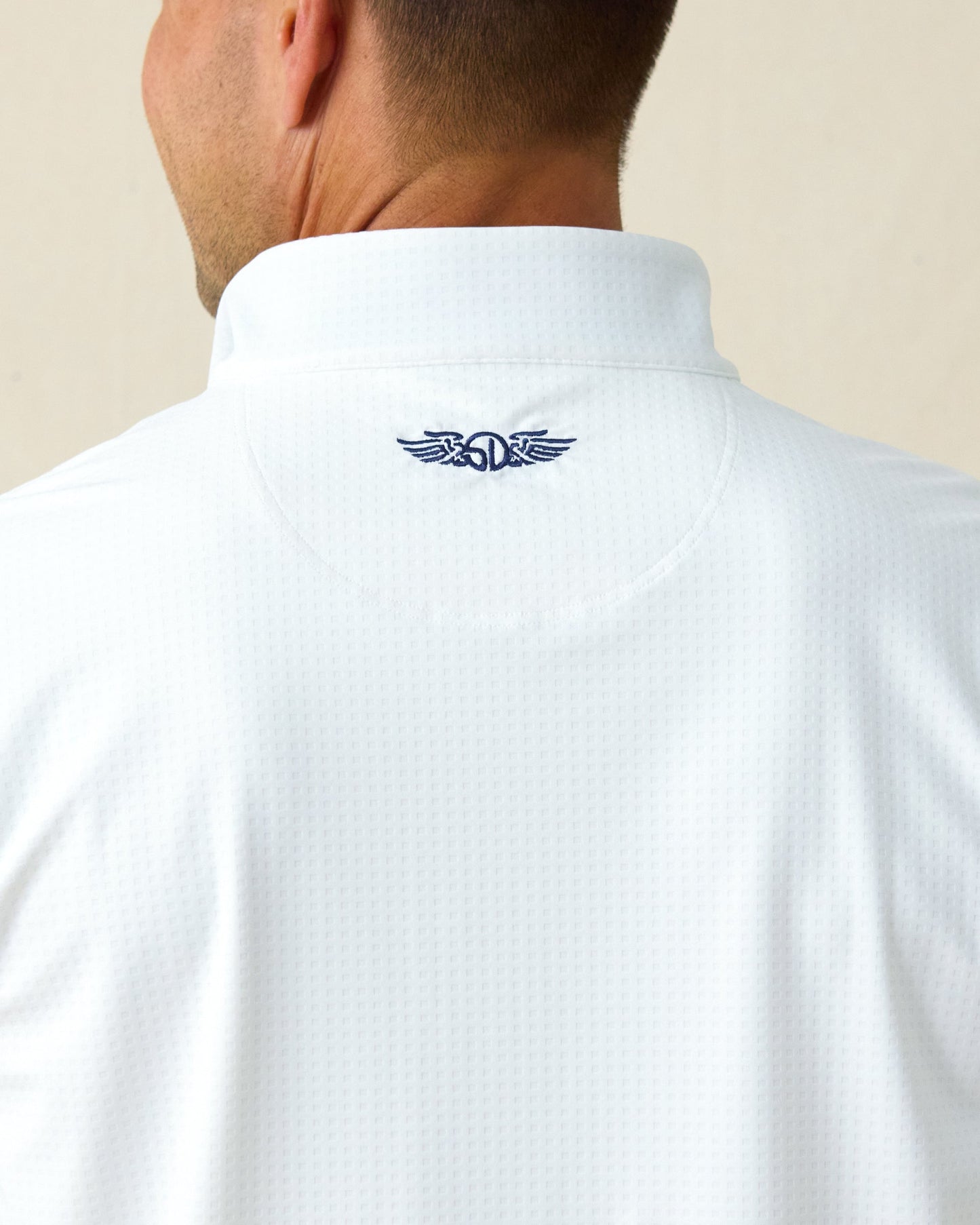Straight Down Bel Air Quarter Zip - White / New Indigo