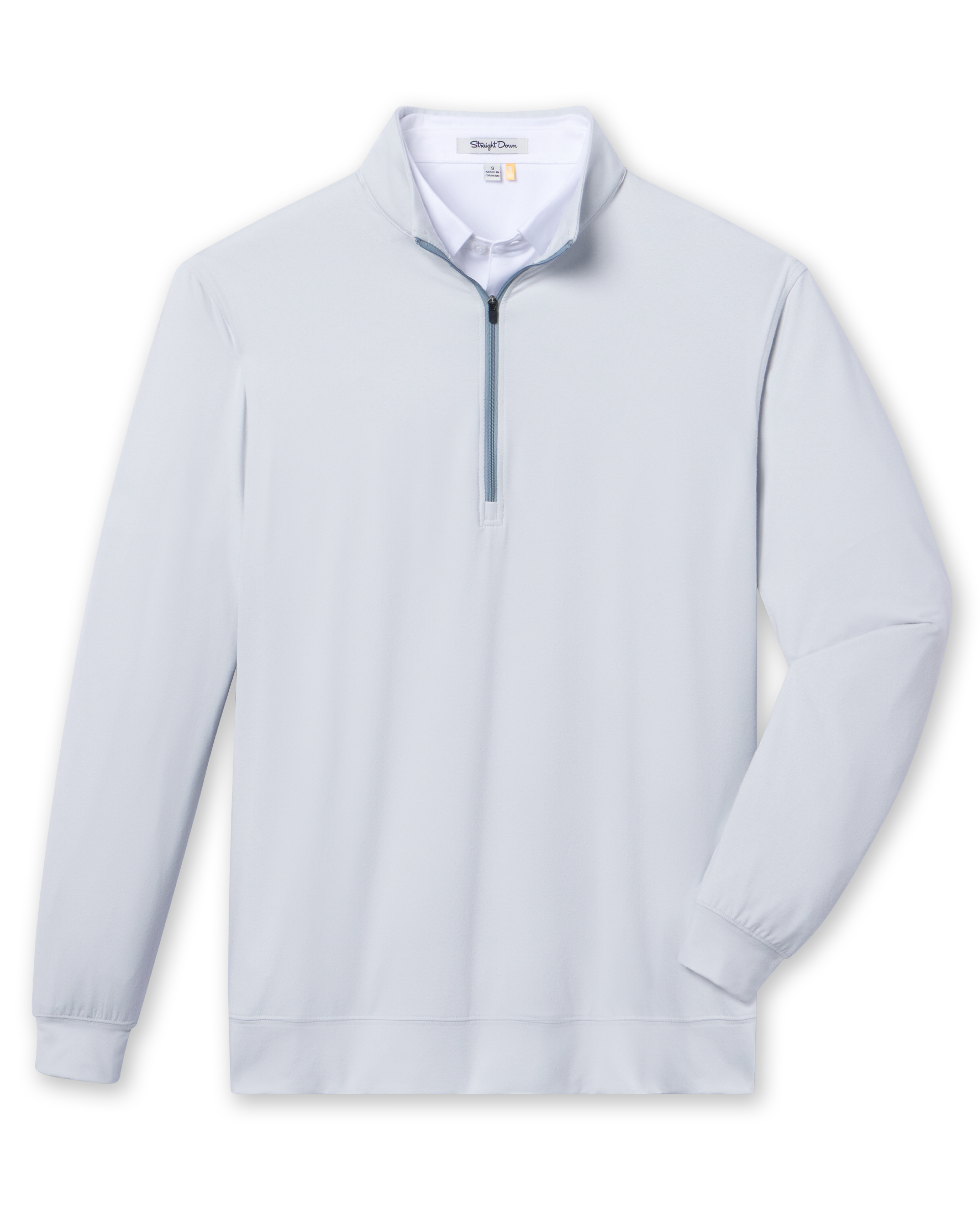 Straight Down Ballard Quarter Zip - Silver