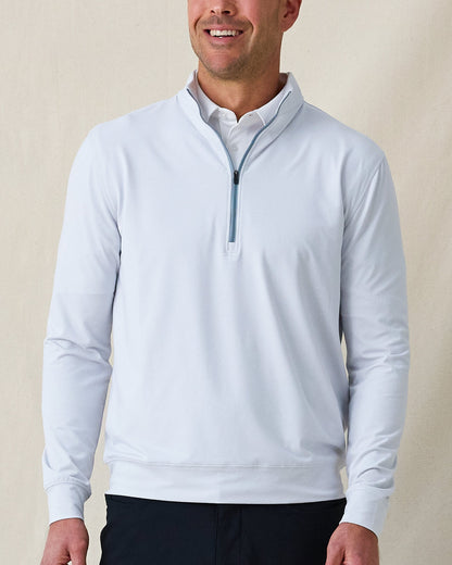 Straight Down Ballard Quarter Zip - Silver
