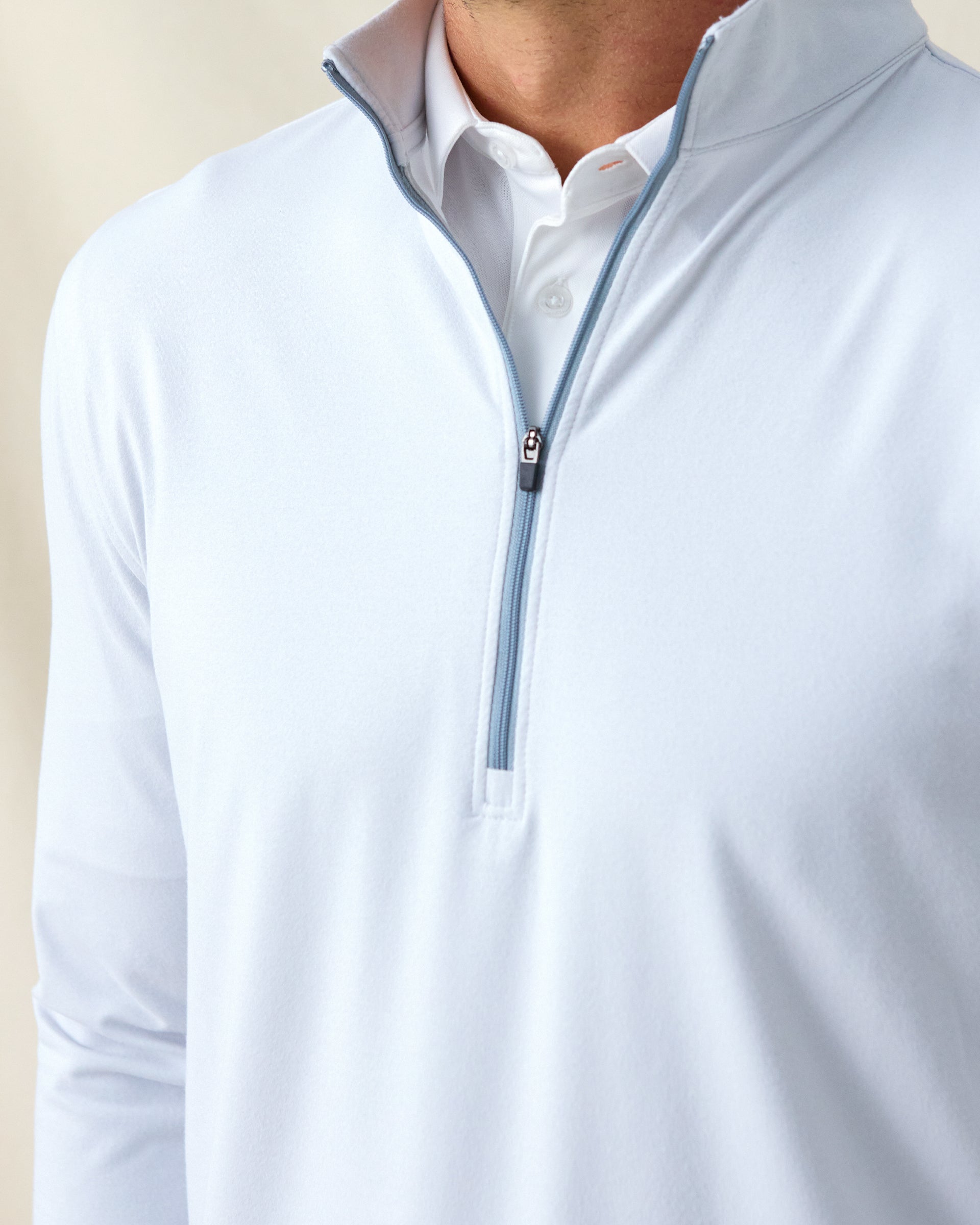 Straight Down Ballard Quarter Zip - Silver