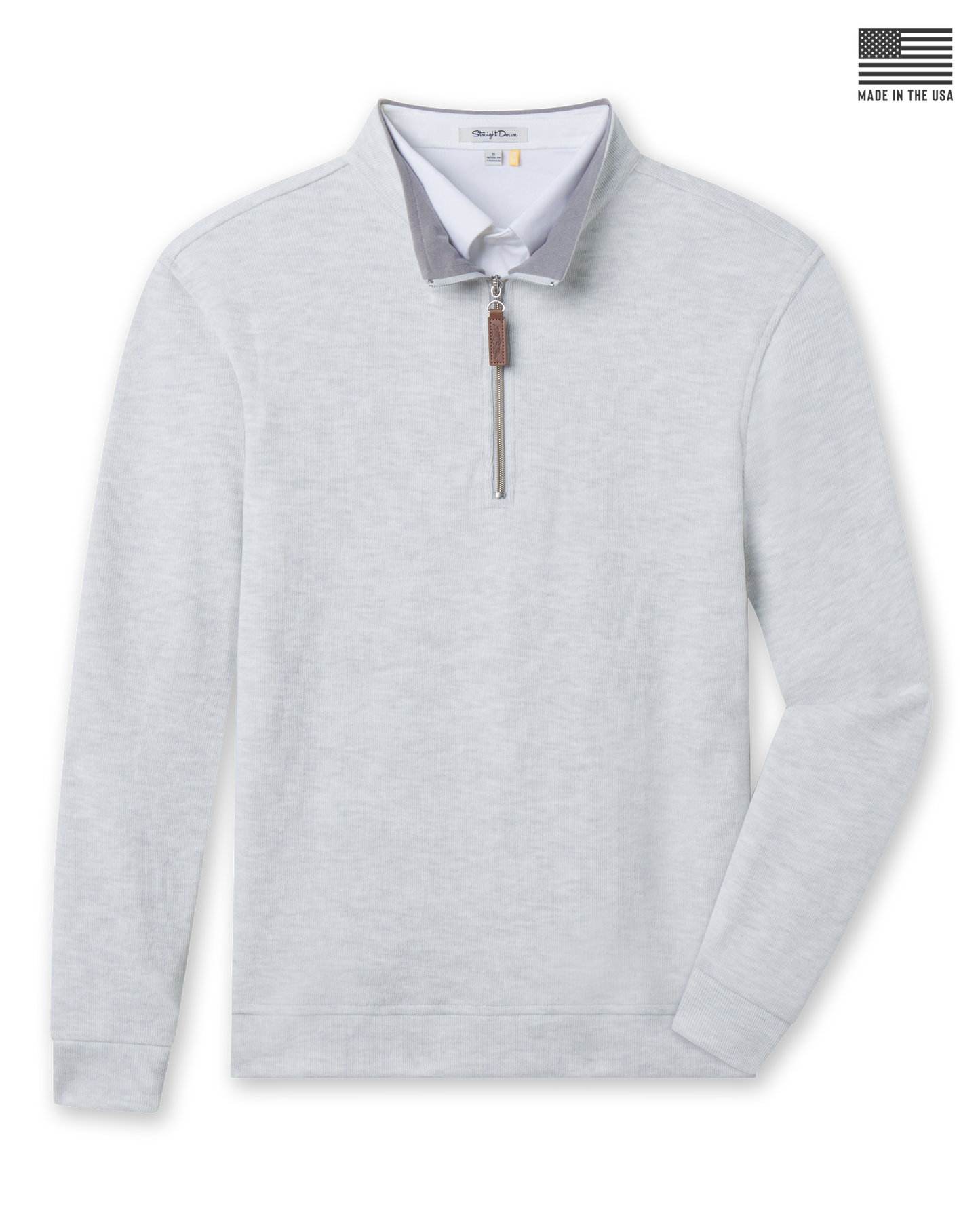 Straight Down Montecito Quarter Zip - Heather