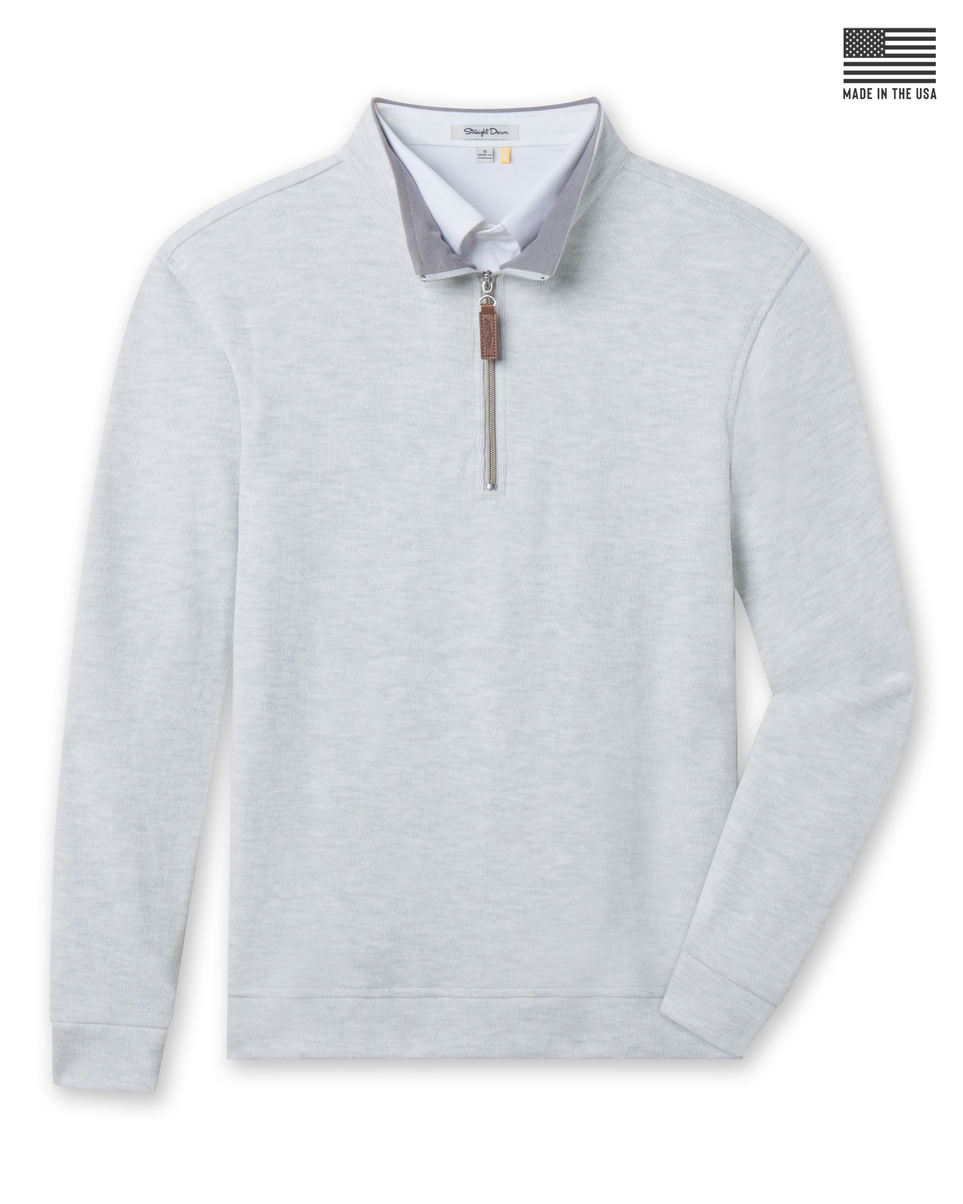 Straight Down Montecito Quarter Zip - Heather