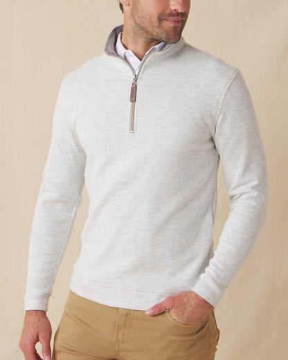 Straight Down Montecito Quarter Zip - Heather