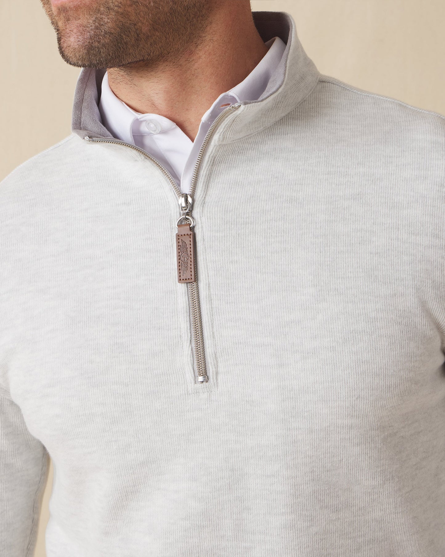 Straight Down Montecito Quarter Zip - Heather