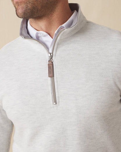 Straight Down Montecito Quarter Zip - Heather