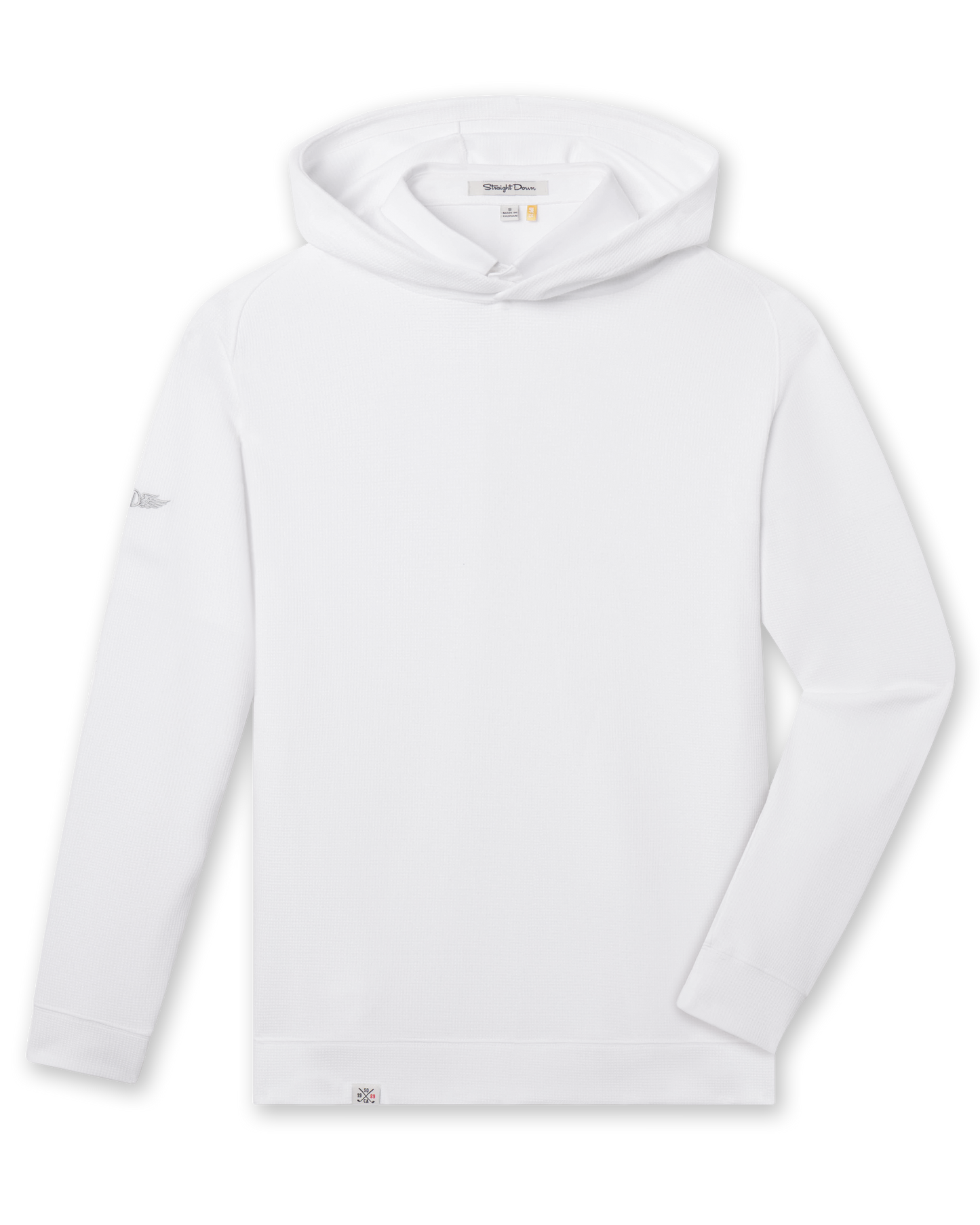 Straight Down Gridlock Hoodie - White