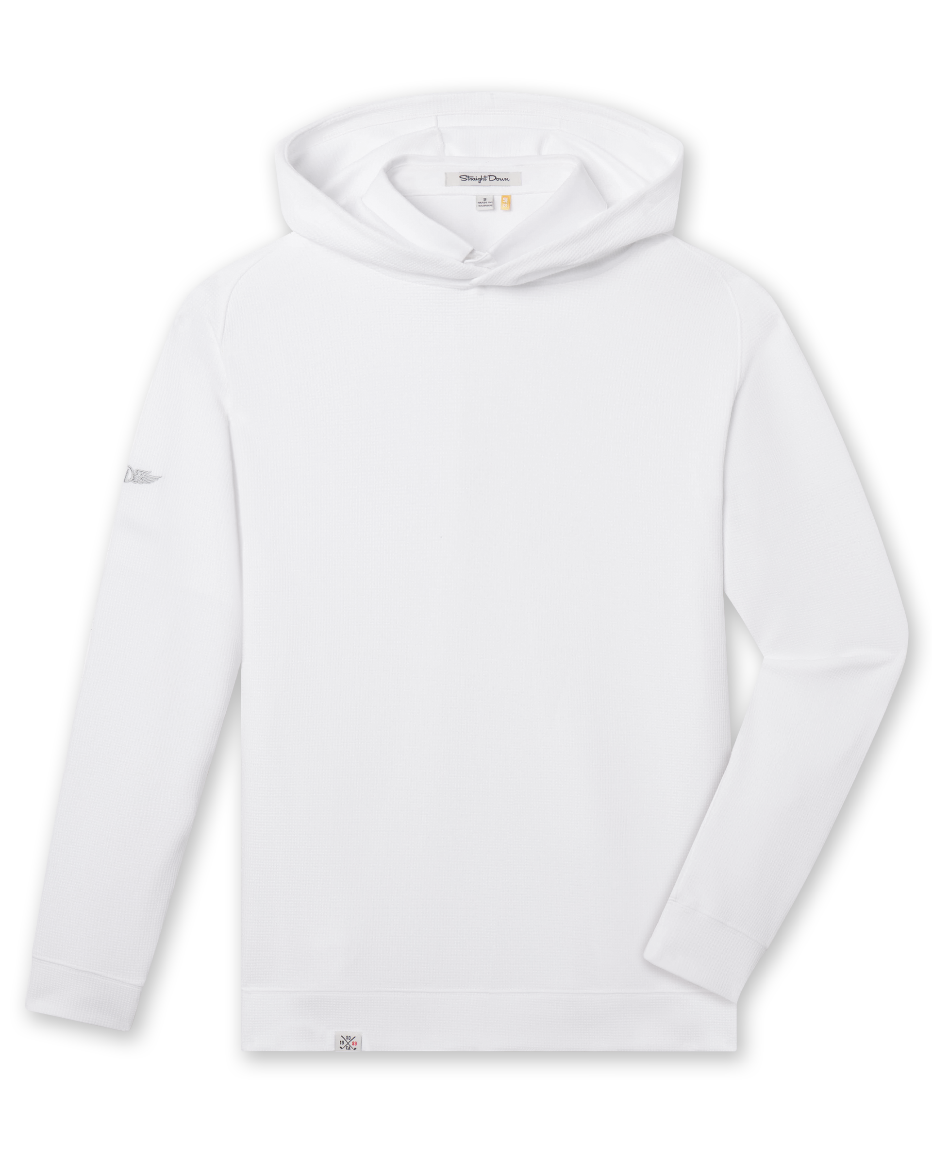 Straight Down Gridlock Hoodie - White