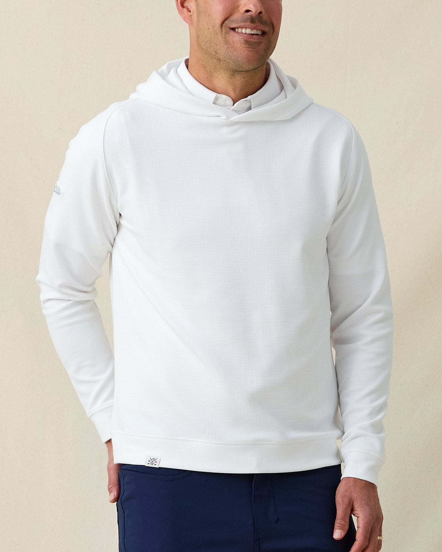 Straight Down Gridlock Hoodie - White
