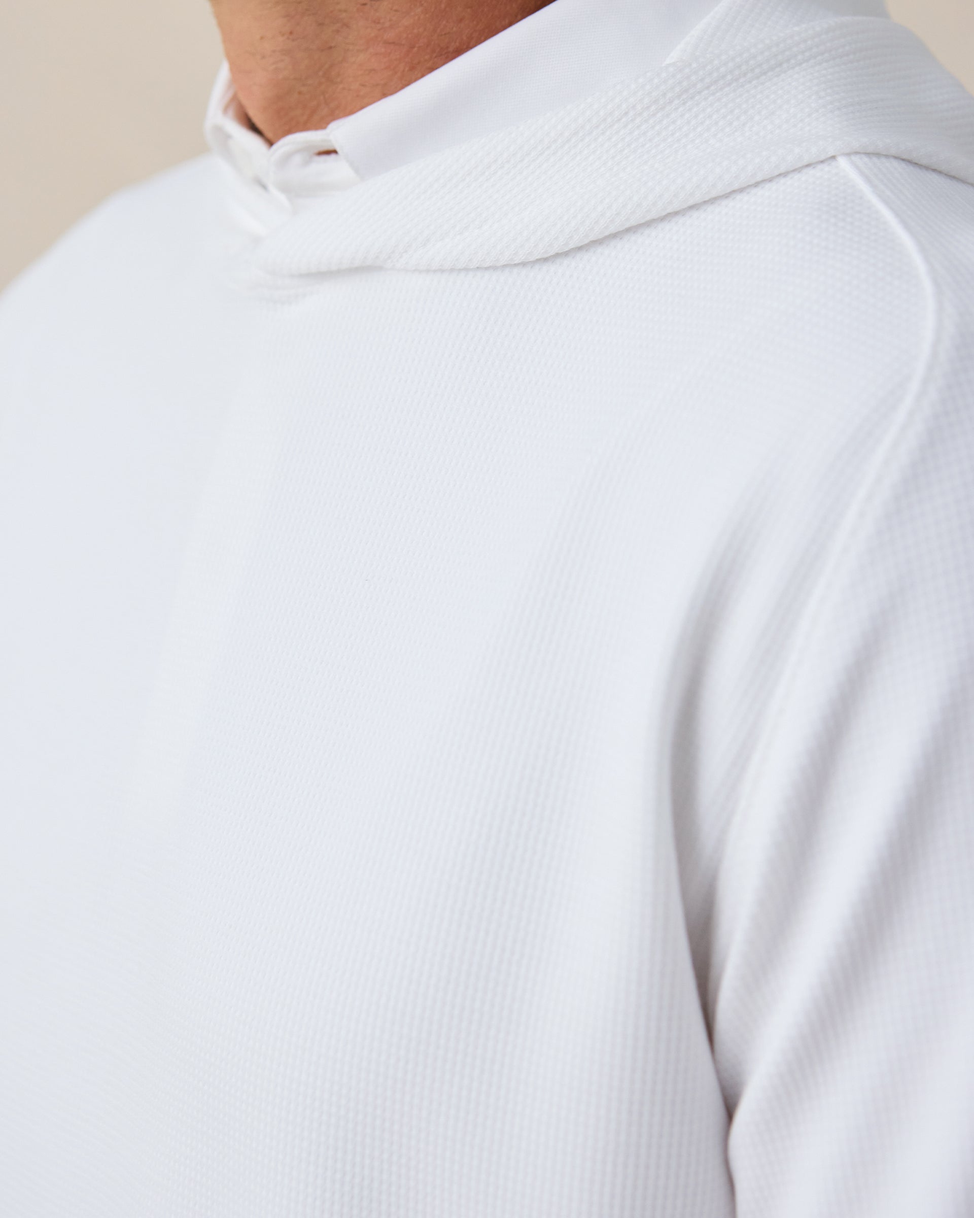 Straight Down Gridlock Hoodie - White