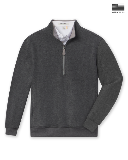 Straight Down Major Quarter Zip - Charcoal