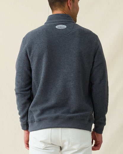 Straight Down Major Quarter Zip - Charcoal