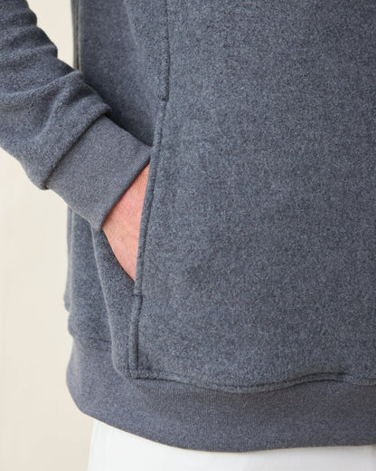 Straight Down Major Quarter Zip - Charcoal