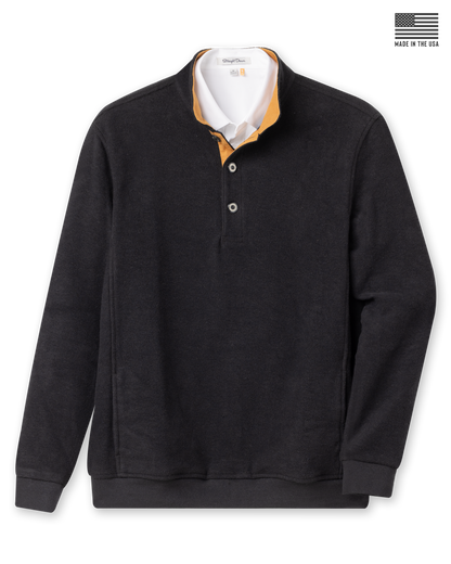 Straight Down Foothill V2 Placket | Made in USA Fleece Pullover