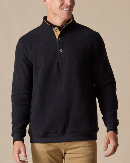Straight Down Foothill V2 Placket | Made in USA Fleece Pullover