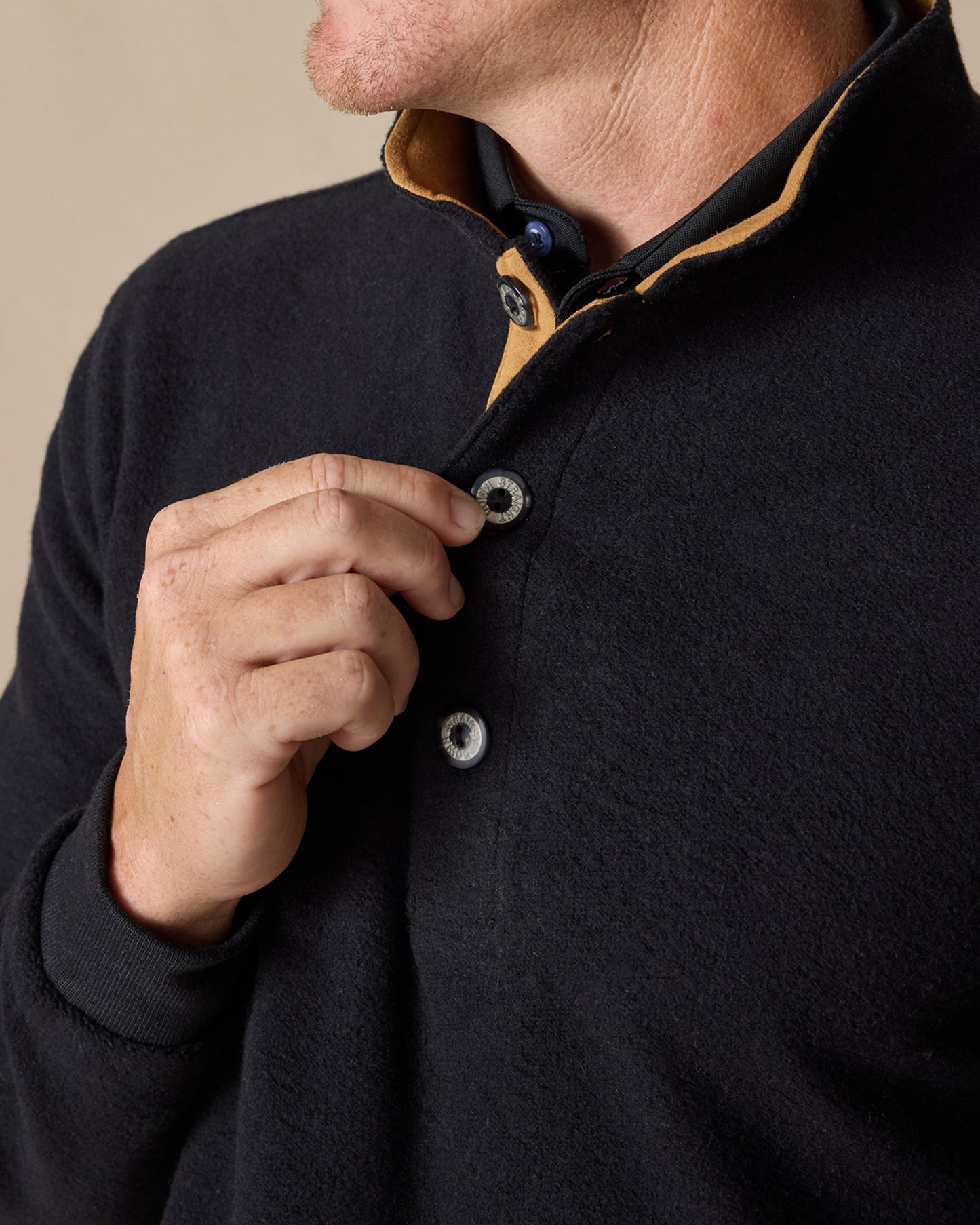 Straight Down Foothill V2 Placket | Made in USA Fleece Pullover