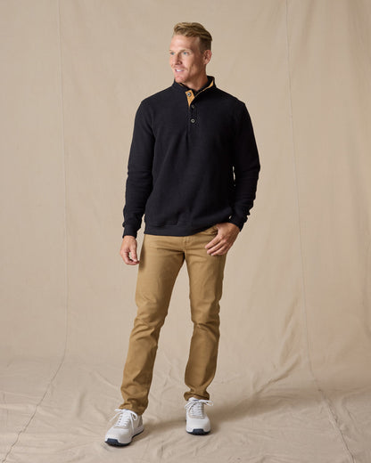 Straight Down Foothill V2 Placket | Made in USA Fleece Pullover