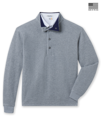 Straight Down Leucadia Quarter Snap Pullover - Heather